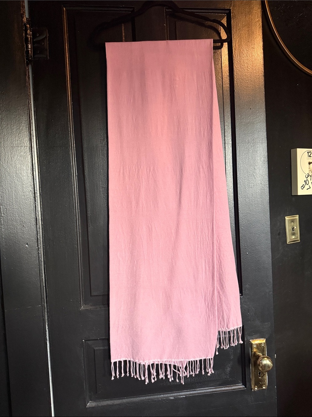 100% Pure Cashmere Elegant Pink Scarf 78”L